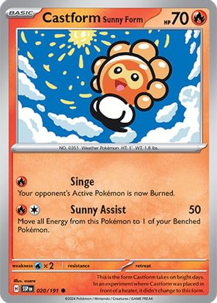 Castform Sunny Form - 020/191 - SV08: Surging Sparks #020