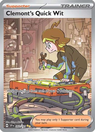 Clemont's Quick Wit - 243/191 - SV08: Surging Sparks #243