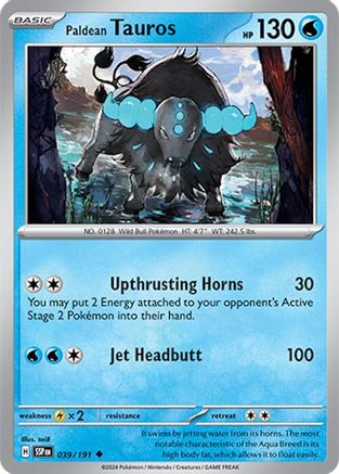Paldean Tauros - 039/191 - SV08: Surging Sparks #039