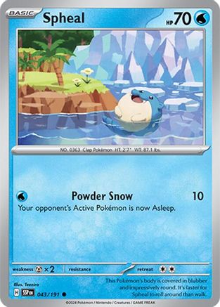 Spheal - 043/191 - SV08: Surging Sparks #043