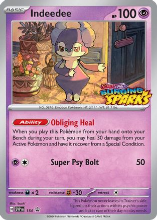 Indeedee - 154 - SV: Scarlet & Violet Promo Cards #154