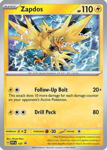 Zapdos - 157 - SV: Scarlet & Violet Promo Cards #157