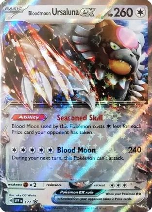 Bloodmoon Ursaluna ex - 177 - SV: Scarlet & Violet Promo Cards #177