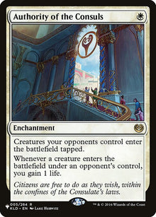 Authority of the Consuls - plst The List - #KLD-5