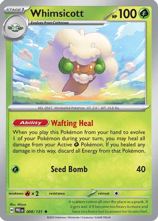 Whimsicott - SV: Prismatic Evolutions #008