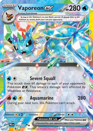 Vaporeon ex - 023/131 - SV: Prismatic Evolutions #023