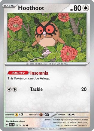 Hoothoot - SV: Prismatic Evolutions #077