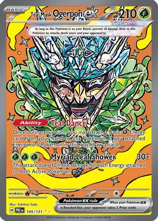 Teal Mask Ogerpon ex - 145/131 - SV: Prismatic Evolutions #145