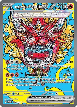 Hearthflame Mask Ogerpon ex - 148/131 - SV: Prismatic Evolutions #148