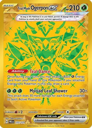 Teal Mask Ogerpon ex - 177/131 - SV: Prismatic Evolutions #177