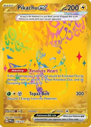 Pikachu ex - 179/131 - SV: Prismatic Evolutions #179