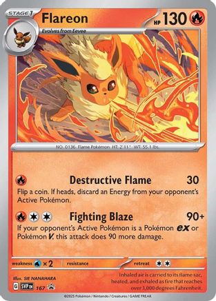 Flareon - 167 (Cosmos Holo) - SV: Scarlet & Violet Promo Cards #167