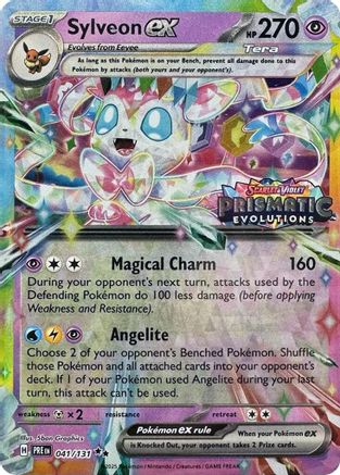 Sylveon ex - 041/131 (Prismatic Evolutions Stamp) - Miscellaneous Cards & Products #041
