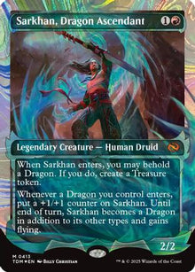 Sarkhan, Dragon Ascendant (0413) (Showcase) (Halo Foil) - Tarkir: Dragonstorm #413