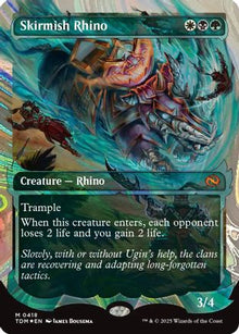Skirmish Rhino (Showcase) (Halo Foil) - Tarkir: Dragonstorm #418