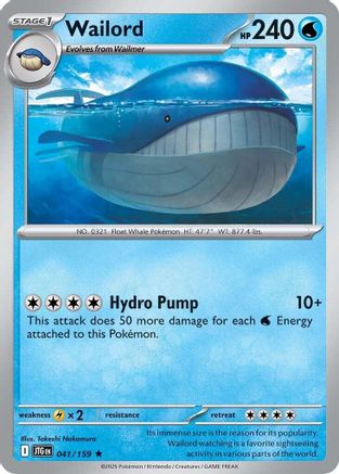 Wailord - 041/159 - SV09: Journey Together #041