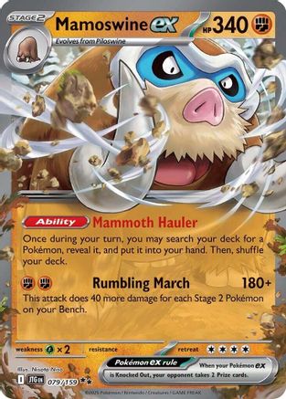 Mamoswine ex - 079/159 - SV09: Journey Together #079