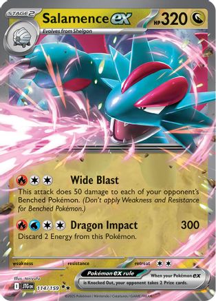 Salamence ex - 114/159 - SV09: Journey Together #114