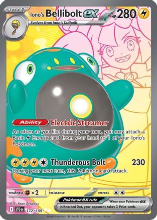 Iono's Bellibolt ex - 172/159 - SV09: Journey Together #172