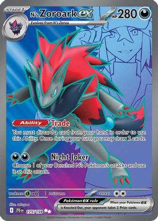 N's Zoroark ex - 175/159 - SV09: Journey Together #175