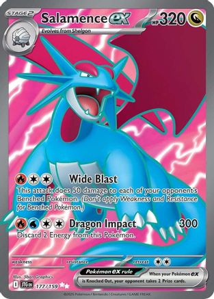 Salamence ex - 177/159 - SV09: Journey Together #177
