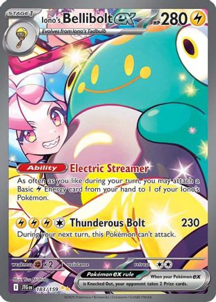Iono's Bellibolt ex - 183/159 - SV09: Journey Together #183