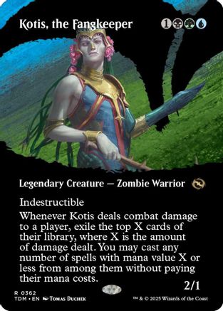 Kotis, the Fangkeeper (Borderless) - Tarkir: Dragonstorm #362