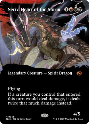 Neriv, Heart of the Storm (Borderless) - Tarkir: Dragonstorm #366