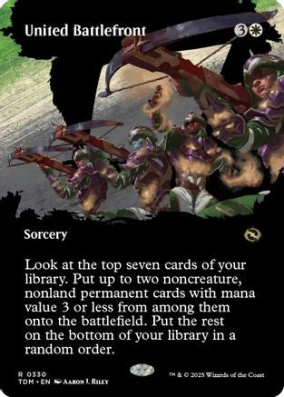 United Battlefront (Borderless) - Tarkir: Dragonstorm #330