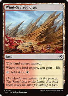 Wind-Scarred Crag - Tarkir: Dragonstorm #271