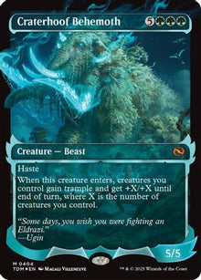 Craterhoof Behemoth (Showcase) - Tarkir: Dragonstorm #404