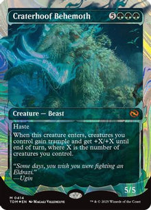 Craterhoof Behemoth (Showcase) (Halo Foil) - Tarkir: Dragonstorm #414