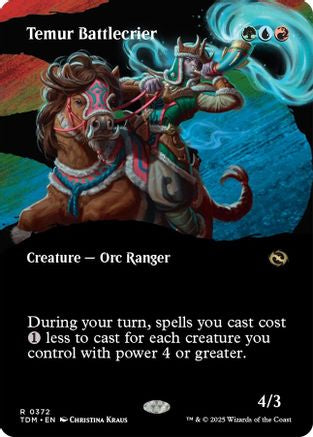Temur Battlecrier (Borderless) - Tarkir: Dragonstorm #372