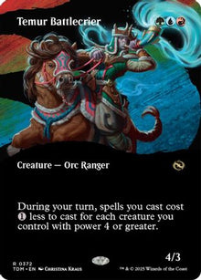 Temur Battlecrier (Borderless) - Tarkir: Dragonstorm #372