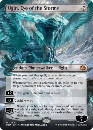 Ugin, Eye of the Storms (Borderless) - Tarkir: Dragonstorm #382