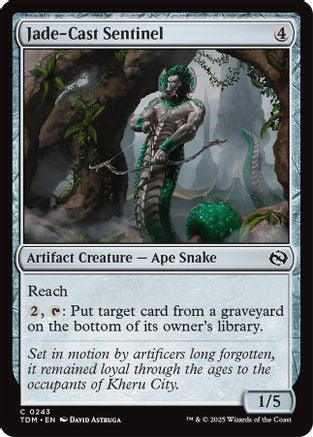 Jade-Cast Sentinel - Tarkir: Dragonstorm #243