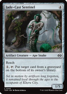 Jade-Cast Sentinel - Tarkir: Dragonstorm #243