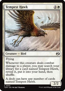 Tempest Hawk - Tarkir: Dragonstorm #31