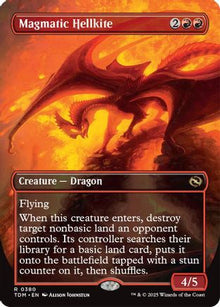 Magmatic Hellkite (Borderless) - Tarkir: Dragonstorm #380