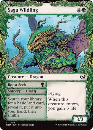 Sagu Wildling (Showcase) - Tarkir: Dragonstorm #306