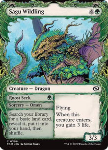 Sagu Wildling (Showcase) - Tarkir: Dragonstorm #306