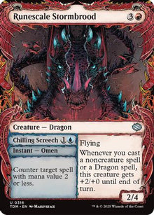 Runescale Stormbrood (Showcase) - Tarkir: Dragonstorm #316