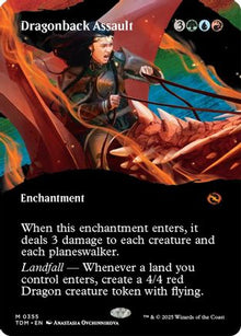 Dragonback Assault (Borderless) - Tarkir: Dragonstorm #355