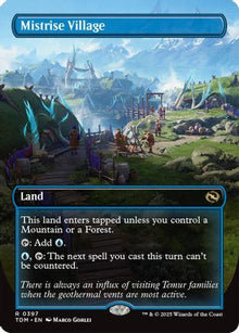 Mistrise Village (Borderless) - Tarkir: Dragonstorm #397