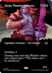 Zurgo, Thunder's Decree (Borderless) - Tarkir: Dragonstorm #376