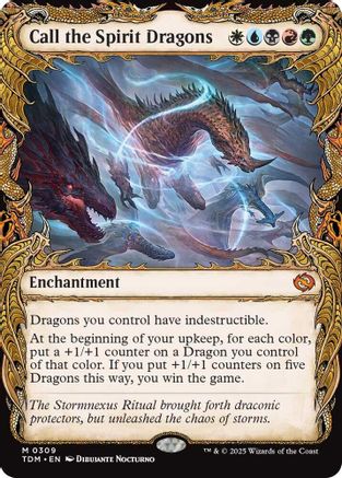 Call the Spirit Dragons (Showcase) - Tarkir: Dragonstorm #309