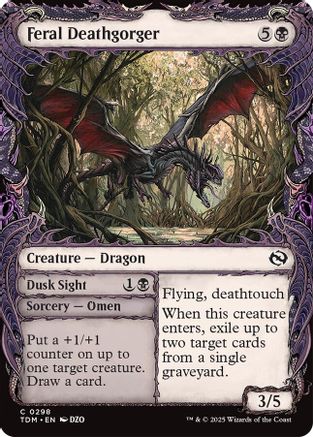 Feral Deathgorger (Showcase) - Tarkir: Dragonstorm #298