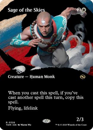 Sage of the Skies (Borderless) - Tarkir: Dragonstorm #328