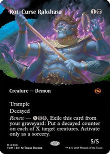 Rot-Curse Rakshasa (Borderless) - Tarkir: Dragonstorm #339