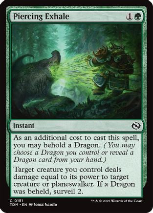 Piercing Exhale - Tarkir: Dragonstorm #151